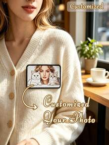 Custom Heat Transfer Patch DIY Iron-On Sticker Labels, Suitable For Jackets, Bags, Hats, Personalized Photo Badges, Unique Gifts And Clothing Customization - Multicolor - View 3