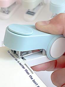 Macaron Mini Stapler Set, Portable Small Stapler For Students, Handheld Paper Binding Manual Stapler For Homework Exam Papers, Stationery Supplies - Multi Colors - View 7