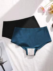 5pcs Women's Seamless High Elasticity Boxer Briefs - Multicolor - View 4