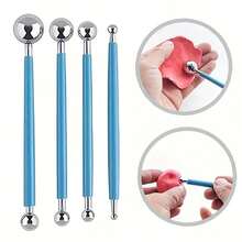 42pcs Clay Sculpture Tool Set, Pottery Plastic Carving Knives And Ball Stylus Dotting Tools, DIY Handmade Clay Modeling Tool Kit, Suitable For Art Handmade Clay Pottery Sculpture Beginners - 42-piece Clay Tool Set - View 8