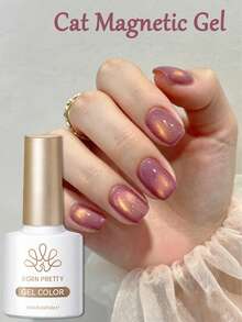 BORN PRETTY 10ml 玻璃貓磁吸凝膠指甲油，UV LED 玫瑰陛下浸泡式脫色 DIY 美甲，適合派對與日常美甲設計 - 乾枯玫瑰色 - 查看 8