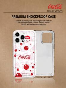 Coca Cola Officially Authorized Phone Case With Exquisite Retro American Pattern Printing For Shock And Drop Protection. Compatible With IPhone 18pro 18promax 18Fold 17, 17 Pro, 17 Pro Max, 11, 12, 13, Apple 15, 16 Pro,16 Pro Max,14 Plus,16 Plus,15 Pro,16 Max,XR, Waiting For The Model. Halloween Gifts For Family And Friends - Clear - View 2