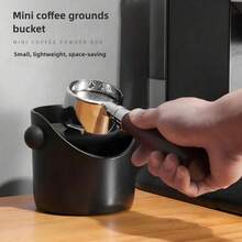 1pc Espresso Knock Box, Coffee Knockout Bin. Equipped With A Removable Knock Bar. Made Of ABS Material, Easy To Clean. Anti-Slip And Shock-Absorbing Design At The Bottom. Suitable For Home/Cafe/Bar Use. A Must-Have Coffee Accessory For Professionals. - View 3