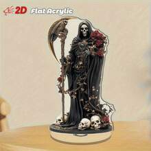 2D Acrylic Desktop Decor, Day Of The Dead Halloween Home Party Decoration - I - View 5