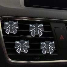 4 peças/2 peças Clipe de Ventilação de Ar-Condicionado de Carro com Fragrância Leve e Duradoura para Decoração de Interior de Carro Acessórios de Carro para Mulheres - A - Visão 5