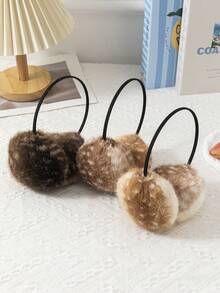 GARASSACC 1pc Women's Plush Deer Ear Warmer - Multicolor - View 2