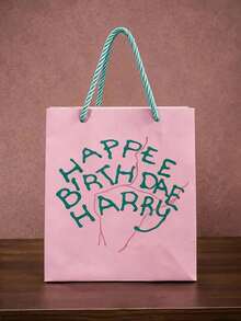 HARRY POTTER X Joivida 1pc Paper Gift Bag With Handles With Magical Pattern, Paper Material, Reusable, Sturdy Paper Material, Candy And Treat Bags, For Holiday Celebrations, Versatile Any, - 1 - View 2