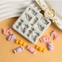 Candy Bow Bowknot Shape Silicone Sugarcraft Mold Resin Tools Cupcake Baking Mould Fondant Cake Decorating Tools - Multicolor - View 4