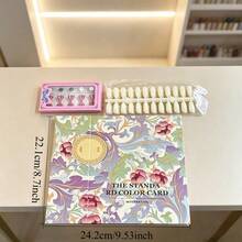 1 Set Nail Color Storage Book With Practice Base And Nail Tip Card Album, Transparent Nail Photo Storage Box, Dust-Proof Nail Sample Storage Organizer, Salon Nail Color Card Display Book - Multicolor - View 11