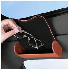 Automatic Magnetic Closure Eyeglass Case, Durable PU Leather Fashion Glasses Pouch, Scratch-Resistant Portable Eyewear Storage Organizer - Multicolor - View 2