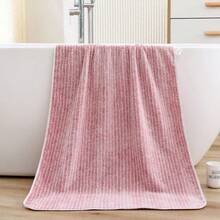 Extra-Large 200*105 Cm Starry Sky Coral Ribbed Couple Bath Towel, 78.7*41.3 Inches, Soft Absorbent Quick-Drying Anti-Slip, Fresh And Durable, Suitable For Home, Beach, And Outdoor Use. - Multicolor - View 9