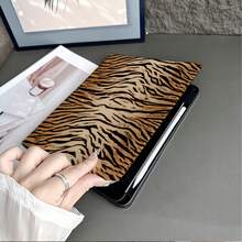 1件復古虎紋保護翻蓋平板電腦保護殼，附筆槽，相容 iPad 10代 Smart Case/Air 13(M3 2025)/Air 11/11(A16 2025)，相容 OPPO Pad、 MatePad、Vivo Pad、Honor Pad、Xiaoxin Pad - 彩色 - 查看 9