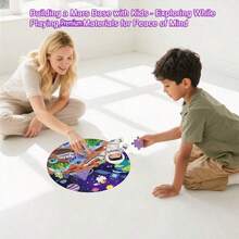 Kinder Papier Tier Puzzles/Eingebaute Schultertasche Aufbewahrung, Mars/Dinosaurier/Ozean Wal 3 Serien, 3-14 Jahre alt Fokus Training Hardcore Lernspielzeug, zertifiziertes Geburtstagsgeschenk, Feinmotorik Spielzeug. Tischdekoration/Wandkunst. Reise Puzzle. Familien Spieleabend - Vielfältig - Übersicht 9