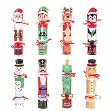 12/24pcs Christmas Gift Box Set (Christmas Cracker Style) - Featuring Cartoon Santa Claus, Christmas Tree And Snowman Pattern Design; Can Be Used As Christmas Decoration And New Year Party Favor Box - Multicolor - View 7