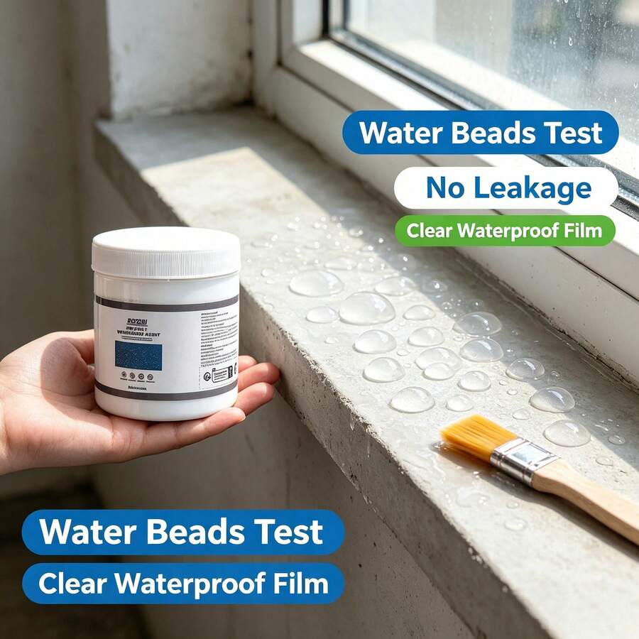 BOZEBI Invisible Waterproof Glue, 1pc, 10.6oz, Transparent Waterproof Sealant, Super Strong Adhesive Sealant, Invisible Waterproof Anti-Leakage Agent