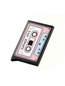 Ví đựng thẻ pop-up thiết kế băng cassette vintage, ví thẻ pop-up cầm tay chống trầy xước, có ngăn thẻ ẩn cho thẻ ID và thẻ tín dụng, quà tặng đa dụng cho người yêu âm nhạc, phù hợp đi làm, du lịch, dùng trong ký túc xá, quà tặng lý tưởng cho Ngày Nhà giáo, Tựu trường và Ngày Độc lập - Nhiều màu - Xem 13