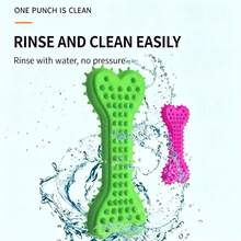 3pcs/1pc (Suitable For Small Dogs) Dog Chew Toy, Bone Shaped Dog Chew Toy, Clean Teeth, Rubber Toothbrush Stick Chew Toy, Used For Training And Entertainment (Suitable For Small Dogs, Not Suitable For Large Dogs) - Multicolor - View 2