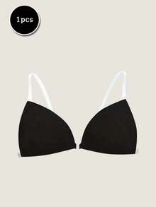 1pc Women's Summer Triangle Invisible Bra, Seamless Comfortable, Good Coverage, With Transparent Straps, Suitable For Wedding Photography - Multicolor - View 12