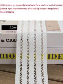 4 Yards/157 Inches High Quality Durable Elastic Band, 6cm/2.36 Inches Sewing Line, Suitable For Clothing And Handicrafts, Ideal Choice For Clothing Waistbands And Shoe/Hat Decorations - Multicolor - View 13