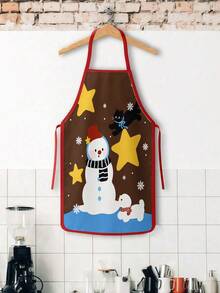 1/2/4pcs Christmas Apron, Suitable For Kitchen Cooking, Home Life, And Also A Great Gift Choice For Friends. - Multicolor - View 9