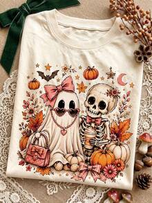 Women T-Shirts - Beige - View 1