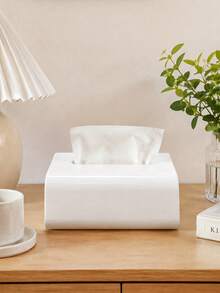 Nordic Minimalist Curved Tissue Box, 3 Colors Available, 3D Printed Textured Tissue Holder, Home Coffee Table Desk Tissue Storage Box, Versatile Soft Decor Home Essential - Multicolor - View 10