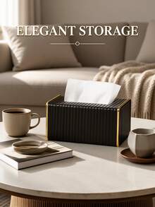 Desktop Storage And Display Box, Tissue Box, Hotel Remote Control Storage Box, Business Office Minimalist Tissue Box, Restaurant Tissue Box - Multicolor - View 6
