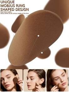2/4/8/12pcs Premium Asymmetrical Double-Ended Makeup Sponge Set, Soft Makeup Sponge, Suitable For Foundation And Concealer, Ideal For Beginners, Alcohol-Free Hydrophilic PU Material, Flawless Facial Makeup Tool, Soft Touch - Multicolor - View 11
