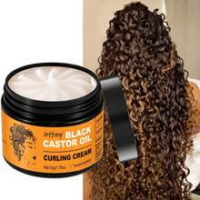 Jeffany Black Castor Oil Curl Cream. Contains Castor Oil To Create Perfect Curls. Tames Frizz And Provides Long-Lasting Hold, Suitable For All Curl Types. Makes A Great Gift. 50g - Cream - View 2