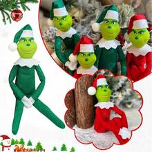 The Grinch The 1pc Christmas Green Plush Ball Holiday Hanging Ornament, Christmas Tree Decoration - Multi-color - View 2
