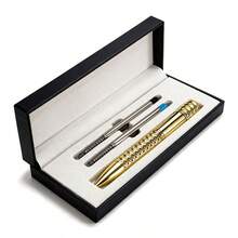 Premium Metal Click Ballpoint Pen, Business Neutral Pen, Stress Relief Rotating Ballpoint Pen, Gift Box Set - Sets - View 12