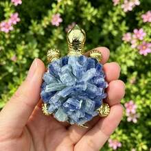 1pc Crystal Turtle Made Of Crushed Stones – An Ideal Decorative Stone For The Home, A Tabletop Ornament, And A Gift For Family And Friends. - Multicolor - View 7