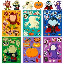6pcs Halloween Monster Cartoon Sticker Set, Waterproof Removable Reusable Kids Craft Stickers, Vampire Mummy Pumpkin Cute Decorative Stickers, Party DIY Scrapbook Small Gifts, Suitable For Birthday, New Year, Valentine's Day, Easter, Children's Day, Back To School, Halloween, Thanksgiving And Christmas Gifts - Multicolor - View 10