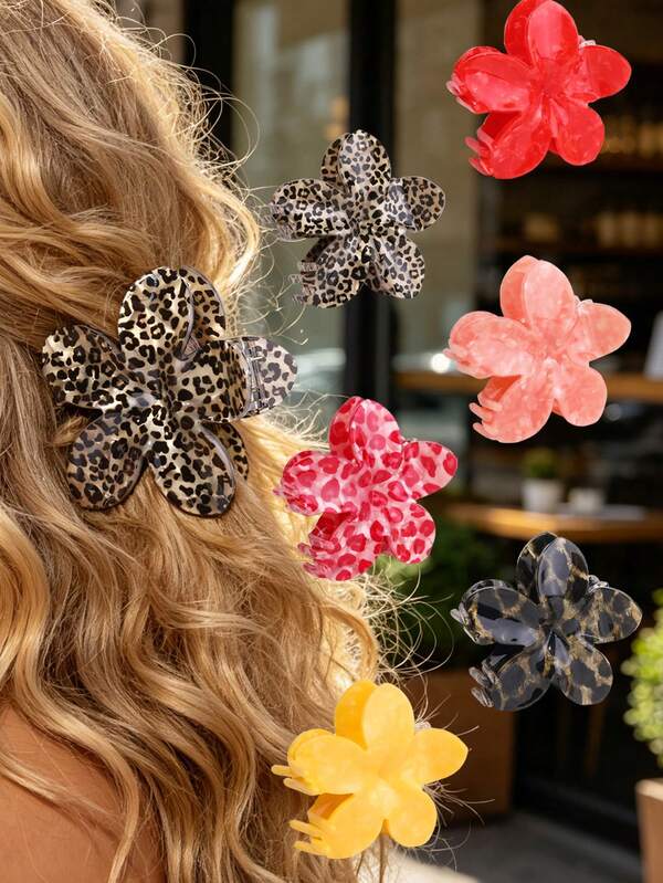 1 Piece Personalized Hawaiian Super Bloom Flower Hair Claw Clip