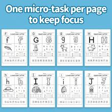 A-Z Alphabet Learning & Writing Practice Notebooks, ABC Letter Recognition, Uppercase And Lowercase Writing, Alphabet Activity Worksheets, Tracing And Early English Skills For Classroom And Home Practice - Alphabet Activity Practice - View 4