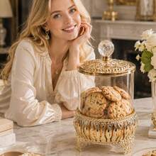 Decorative Bottles & Jars - Large Gold Color - View 5