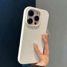Liquid Silicone Case Compatible With Iphone 18 Pro Max 17 16 15 14 13 12 Mini 11 Pro Plus,4-Layer Liquid Silicone Rubber, Soft Touch Feel, Slim Shockproof Case, Raised Edges, Anti-Scratch, Microfiber Lining,Pure Color Soft Cover - Pure White - View 6