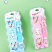 8pcs Pencil Stationery Set, Back To School Gift For Teenagers, School Supplies - A - View 14