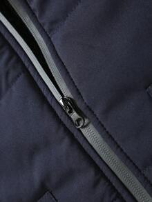 Autumn/Winter Men's New Outdoor Sports Hooded Thermal Lined Thick Long Jacket With Large Pockets, Suitable As Gift For Husband, Father, Friend - Royal Blue - View 6