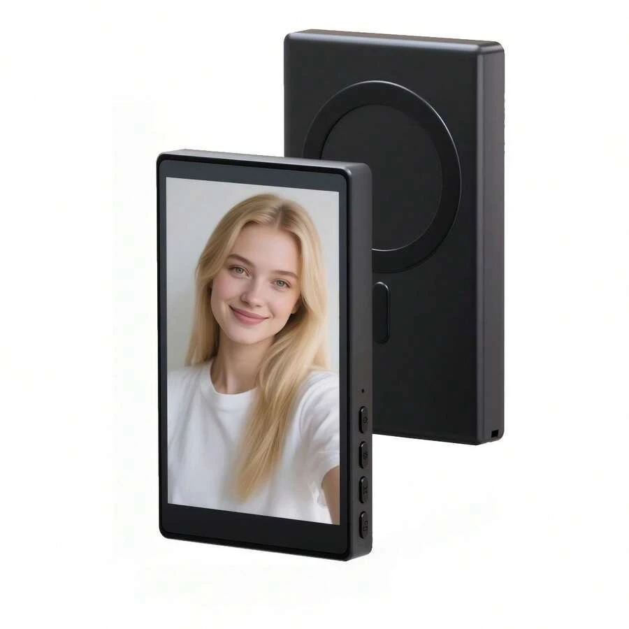 Monitor Selfie Vlog Ponsel Magnetik Nirkabel, Layar HD, Baterai Dual Power 3.6V/Pengisian USB, Kompatibel dengan Ponsel iOS dan Android, dengan Kontrol Jarak Jauh, Penjelajah Kamera Belakang dengan Remote Cincin Bluetooth, Cocok untuk Live Streaming, Pembuatan Konten, Perekaman Video Selfie, Hadiah Musim Semi, Ulang Tahun, Hadiah Hari Valentine Ideal untuk Pembuat Vlog - Versi Senyap Berwarna-warni - View 1