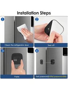 1pc/2pcs Safety Lock, High-Grade Protective Device Lock, Multi-Function Cabinet Door Lock, Window Lock, Refrigerator Lock, Suitable For Home Doors And Windows, Child Safety Lock - C - View 8