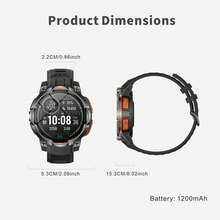 SENBONO High-Precision GPS Smartwatch With Wireless Calling And Compass, 14.6-Inch High-Definition Display Screen, Multiple Exercise Modes, Outdoor Sports, Heart Rate/Blood Pressure/Sleep Monitoring, Outdoor Watch, Christmas/Halloween - View 9