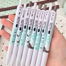 4pcs Thin Milk Cream Retractable Neutral Pens, 0.5mm Black Ink, Quick-Drying Ink, Clean Writing, No Smudging, Multiple Styles, Back To School Essentials, Office Supplies, Teacher Supplies, Kawaii School Supplies, Acrylic Paint, Christmas Gifts For Women, Highlighters - One Size - View 4