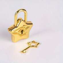 Small Star Padlock Set With Keys - Metal Star Lock, Suitable For Suitcases, Laptops, Drawers, Wallets - Small Decorative Bag Closure Set - Multicolor C - View 2