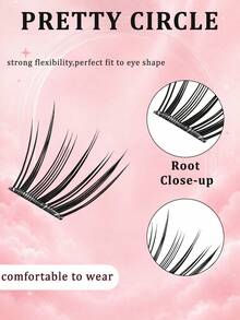 Glue-Free 20-Cluster Reusable Segmented False Eyelashes, High Volume False Eyelashes, Beginner-Friendly, Lightweight And Delicate False Eyelashes, Create Natural And Defined Eyelash Effect, Soft Design Fitting Eye Shape, Excellent Comfort - C - View 7