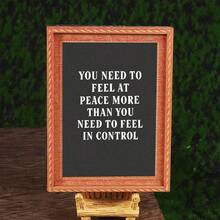 1pc Wooden Photo Frame Fridge Magnet - Fun Text Fridge Decor Magnet, Home Decoration! - A - View 8