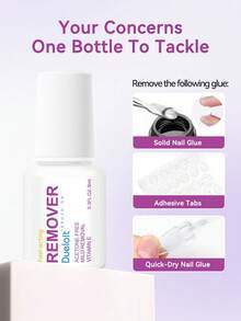Multi-Functional Brush-On Nail Glue Remover 8ml For Press On And Fake Nails - 8 Ml - View 2