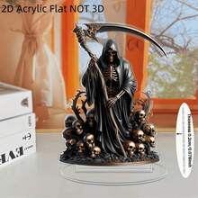 2D 壓克力桌面裝飾品，亡靈節萬聖節居家派對裝飾 - J - 查看 5