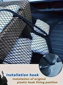 Car Trunk Storage Mesh Bag, Elastic Luggage Cargo Storage Net, Suitable For Motorcycles, Bicycles, Cars, Essential Car Accessories, Car Decoration, Car Supplies, Car Decor, Mesh Storage, Essential For Self-Driving Travel! - Multiple Styles - View 9