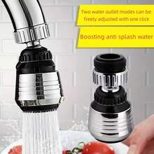 1pc-A 360° Rotating, Anti-Splash, And Water-Saving Faucet Extender Suitable For Kitchen And Bathroom Sinks; It Is Easy To Install And Meets Needs For Washing Dishes, Cleaning Vegetables, And Daily Water Use. - A - View 9